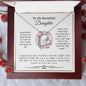 To My Beautiful Daughter - Forever Love Necklace