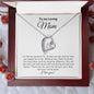 To My Loving Mom - Forever Love Necklace
