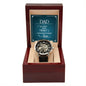 MEN'S OPENWORK WATCH ( INCLUDES MESSAGE CARD ) - GIFT FOR DAD