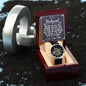 MEN'S OPENWORK WATCH ( INCLUDES MESSAGE CARD ) - GIFT FOR HUSBAND