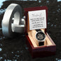 MEN'S OPENWORK WATCH ( INCLUDES MESSAGE CARD ) - GIFT FOR HUSBAND