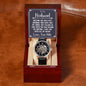 MEN'S OPENWORK WATCH ( INCLUDES MESSAGE CARD ) - GIFT FOR HUSBAND