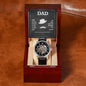MEN'S OPENWORK WATCH ( INCLUDES MESSAGE CARD ) - GIFT FOR DAD