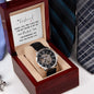 MEN'S OPENWORK WATCH ( INCLUDES MESSAGE CARD ) - GIFT FOR HUSBAND