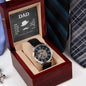 MEN'S OPENWORK WATCH ( INCLUDES MESSAGE CARD ) - GIFT FOR DAD