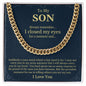 To My Son - Cuban Link Chain