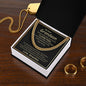 My Dear Grandson - Cuban Link Chain