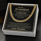 My Dear Grandson - Cuban Link Chain
