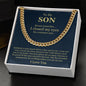 To My Son - Cuban Link Chain