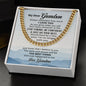 My Dear Grandson - Cuban Link Chain
