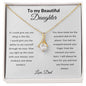 To My Beautiful Daughter - Alluring Beauty Necklace