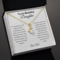 To My Beautiful Daughter - Alluring Beauty Necklace