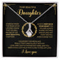 To My Beautiful Daughter - Alluring Beauty Necklace