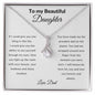 To My Beautiful Daughter - Alluring Beauty Necklace