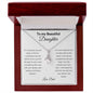 To My Beautiful Daughter - Alluring Beauty Necklace