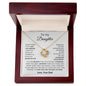 To My Daughter - Love Knot Necklace