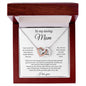 To My Loving Mom - Interlocked Hearts Necklace