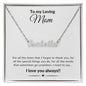 To My Loving Mom - CUSTOM NAME NECKLACE