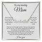 To My Loving Mom - CUSTOM NAME NECKLACE