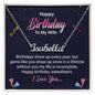 Happy Birthday To My Wife - CUSTOM NAME NECKLACE