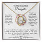 To My Beautiful Daughter - Forever Love Necklace