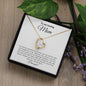 To My Loving Mom - Forever Love Necklace