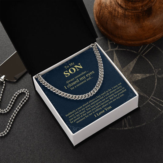 To My Son - Cuban Link Chain