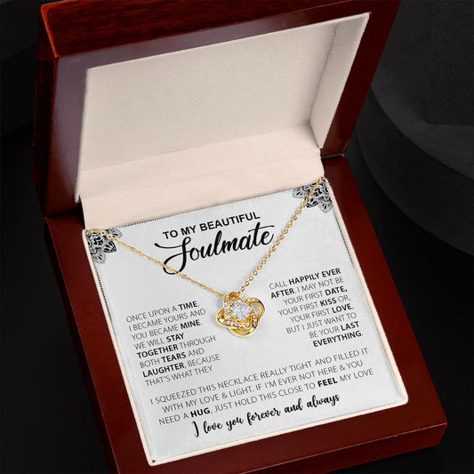 To My Beautiful Soulmate - Love Knot Necklace