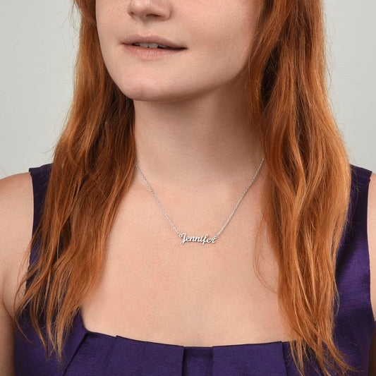 Happy Birthday To My Wife - CUSTOM NAME NECKLACE