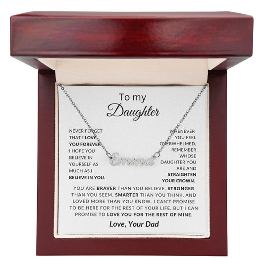 To My Daughter - CUSTOM NAME NECKLACE