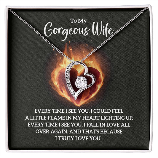 To my Gorgeous Wife - Forever Love Necklace