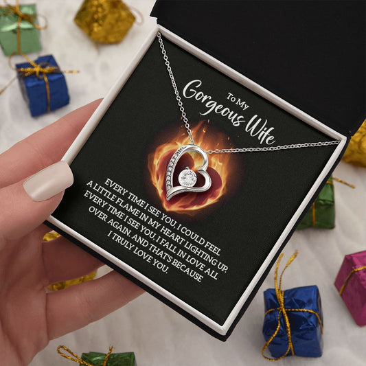 To my Gorgeous Wife - Forever Love Necklace