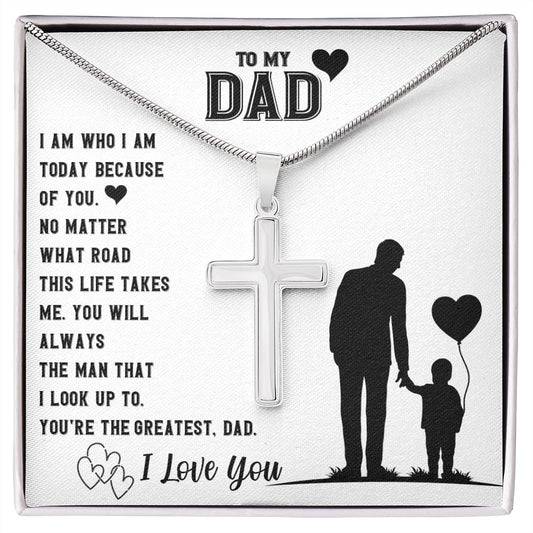 To My Dad - Cross Necklace